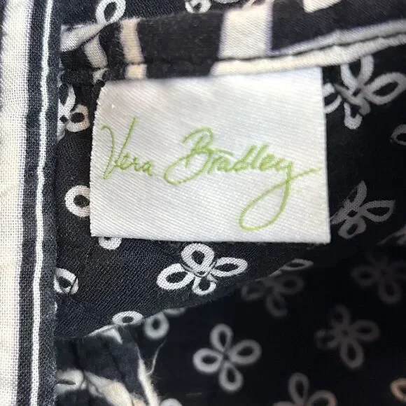 Vera Bradley Toggle Tote LARGE Shoulder Bag NIGHT & DAY 16 x 16 Black & White - Picture 11 of 11